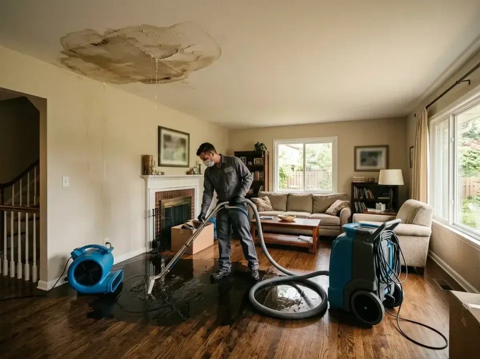 attic-pipe-burst-ceiling-drip-008 — frequently asked questions, Water Damage Restoration & Carpet Care in Overlea, MD